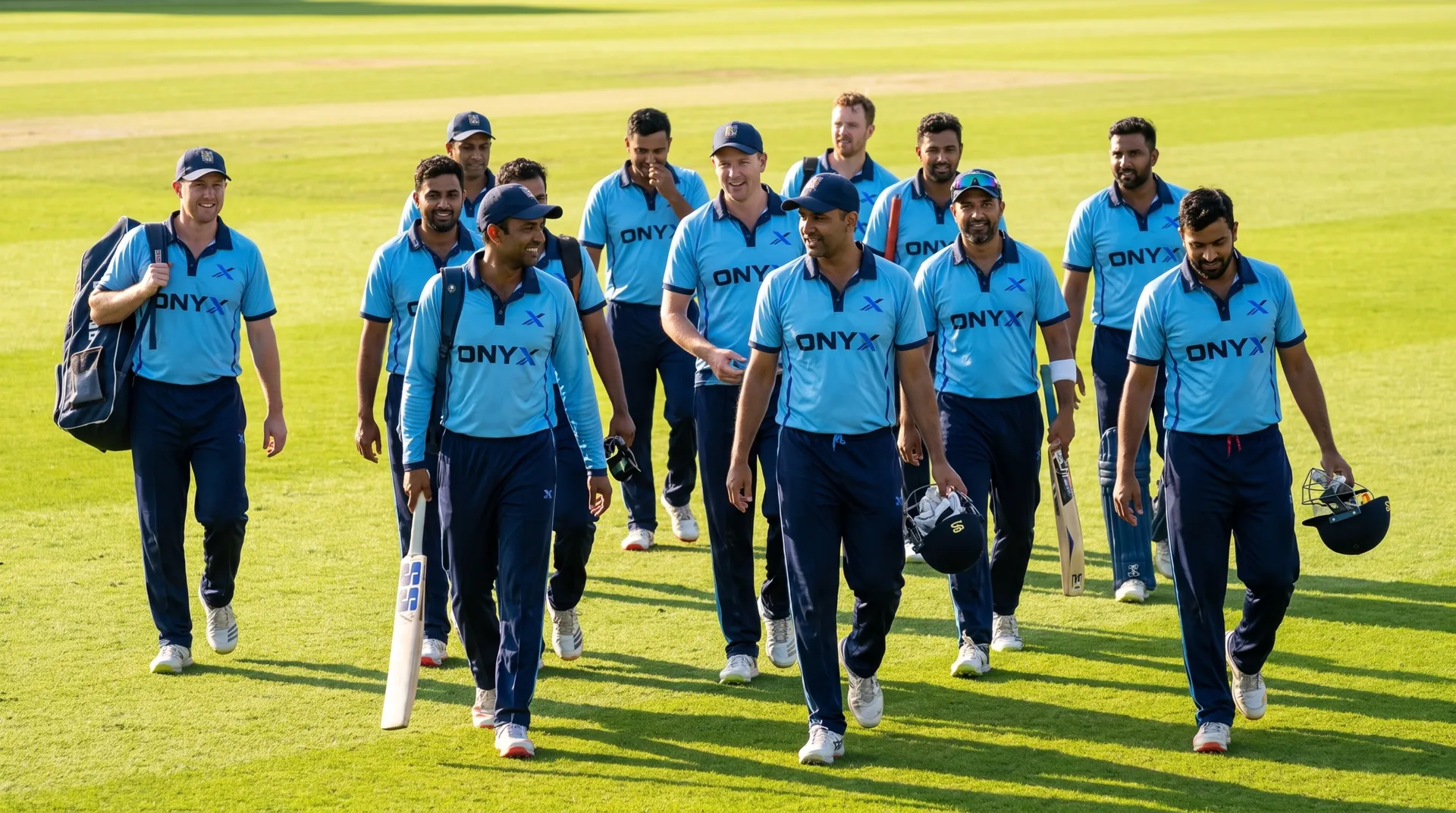 Cricket team in custom Onyx kits