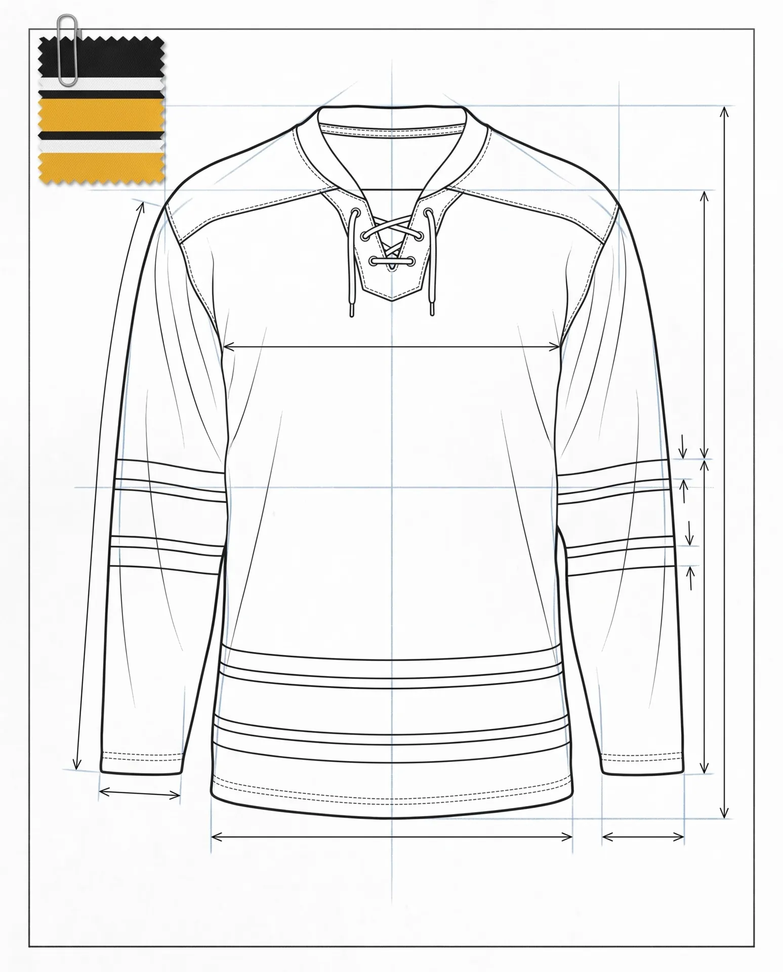 Blue Line Game Jersey — tech pack