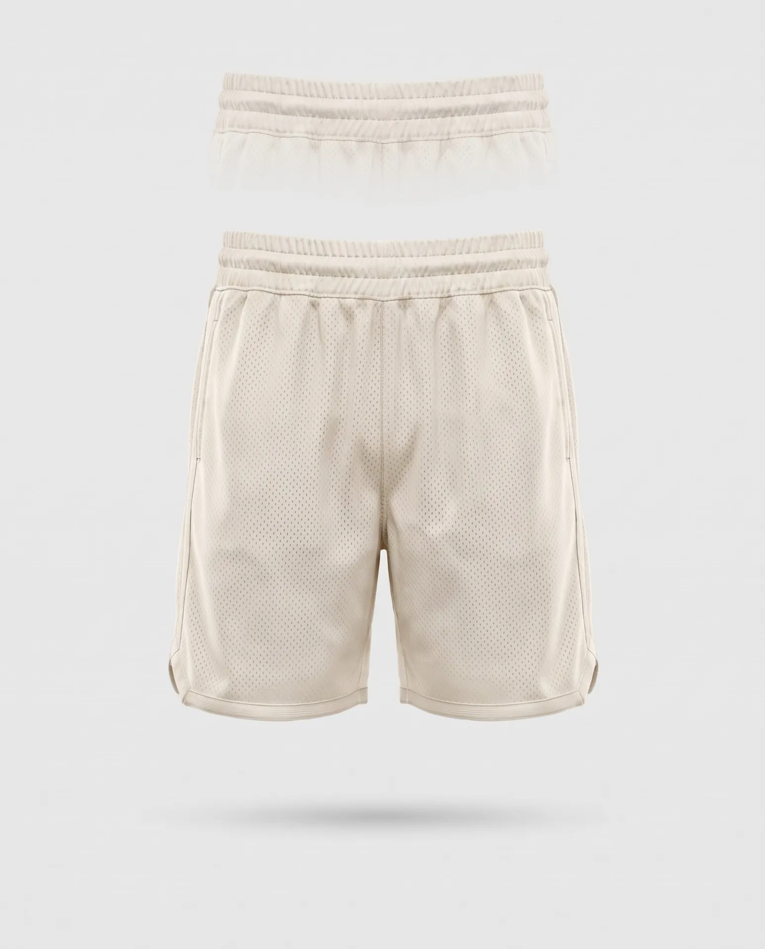 Double-Mesh Shorts — blank sample