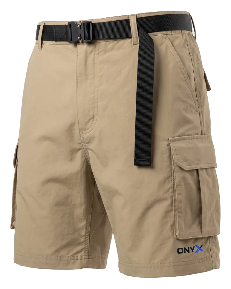 Nylon Utility Shorts — Khaki custom utility shorts