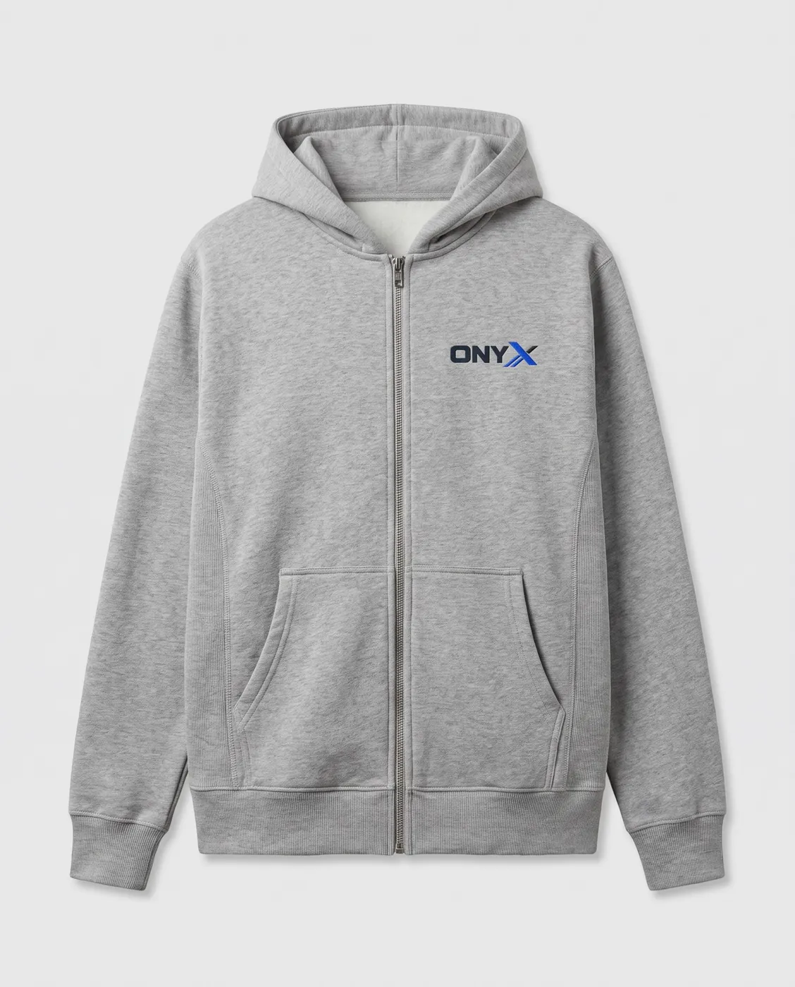 Heavyweight Zip Hoodie — Heather grey