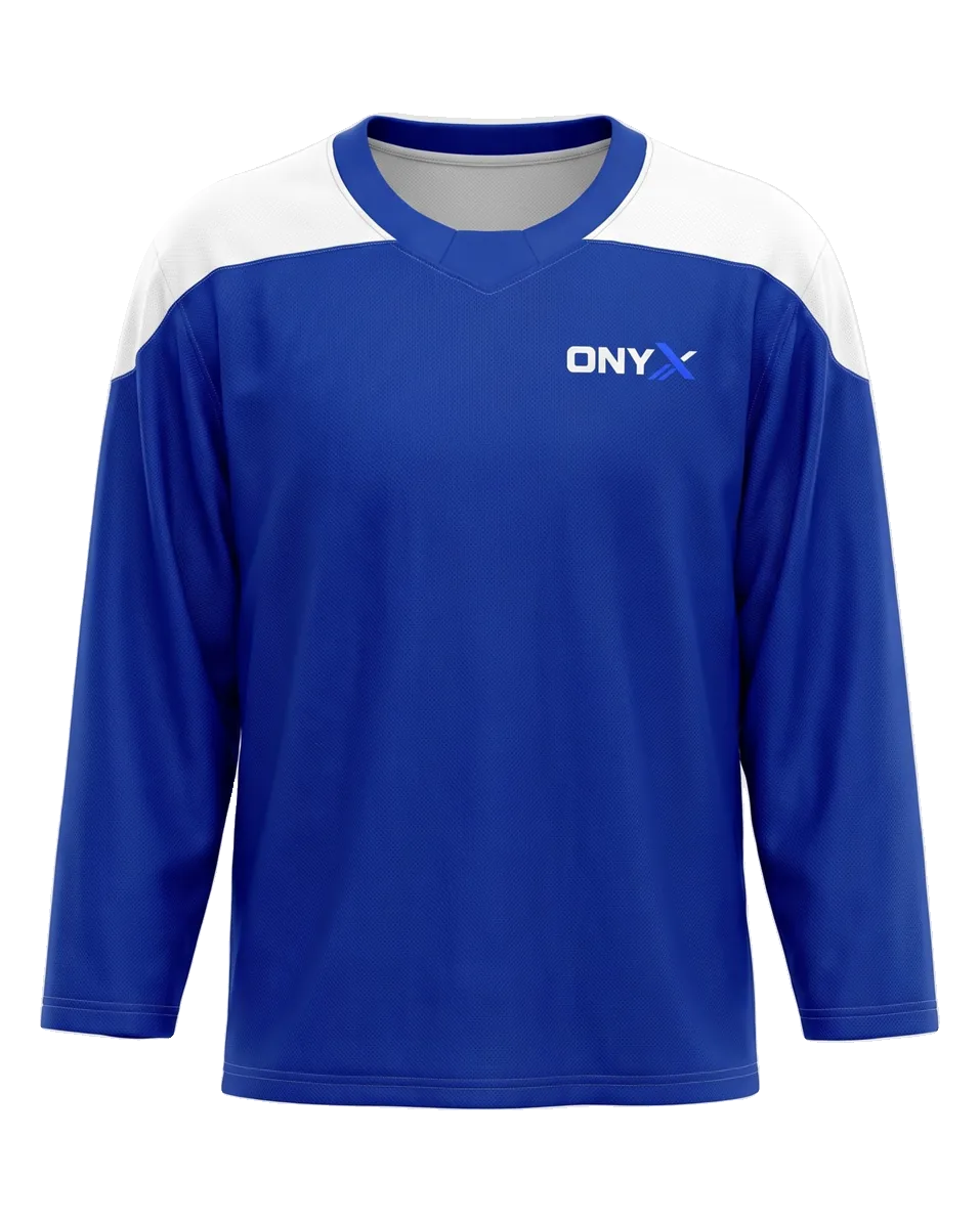 Blue Line Practice Jersey — Royal / white reversible custom practice jersey