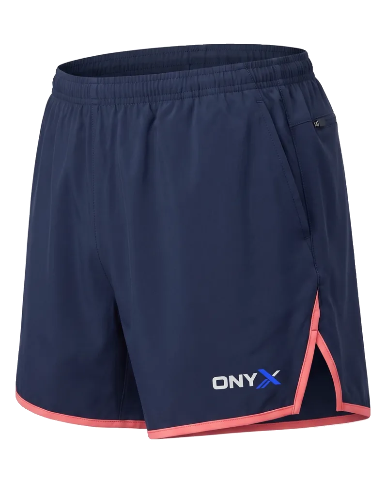 Tempo Split Shorts — Navy custom split shorts