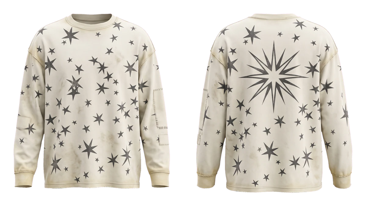 Bone Dirty-Vintage Long-Sleeve T-shirt, original colour preview